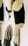 Diotima Medusa Fringed Merino Wool Midi Skirt In Yellow