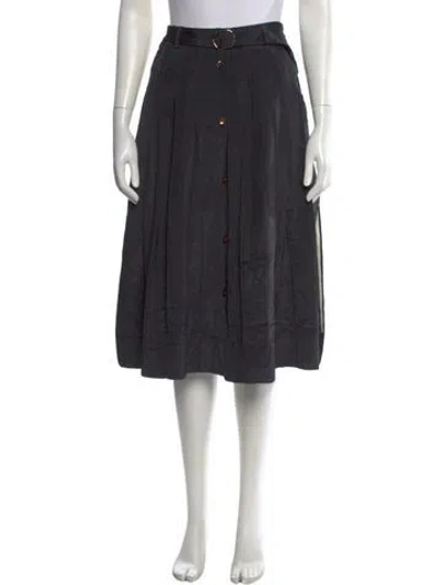 Pre-owned Diotima Midi Length Skirt In Gray
