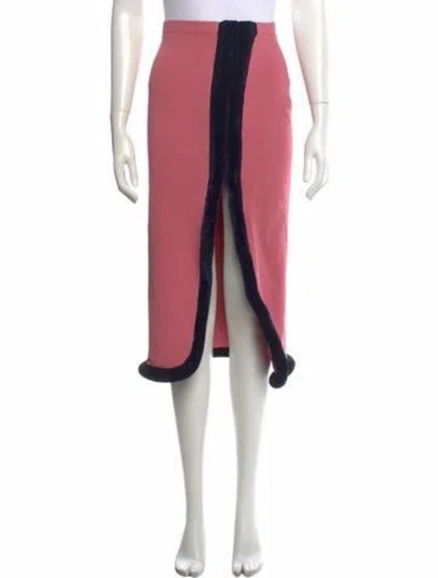 Pre-owned Diotima Midi Length Skirt In Pink