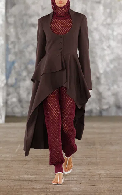 Diotima Molynes Cotton-blend Hood In Burgundy