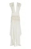 Diotima Mona Stud-embellished Satin Dress In White