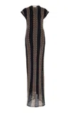 Diotima Neale Spesso Mesh Cotton Maxi Dress In Multi