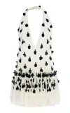 Diotima Night Embellished Jersey Top In White