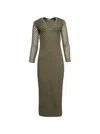 Diotima Nina Gown Bay Leaf In Green