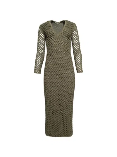 Diotima Nina Gown Bay Leaf In Green