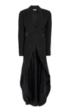 Diotima Olivier Wool Morning Coat In Black