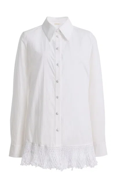 Diotima Onda Cotton Shirt In White