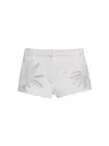 Diotima Rider Leaf-embroidered Cotton Shorts