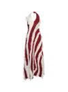 Diotima Roaring Gown Paprika And White In Multi