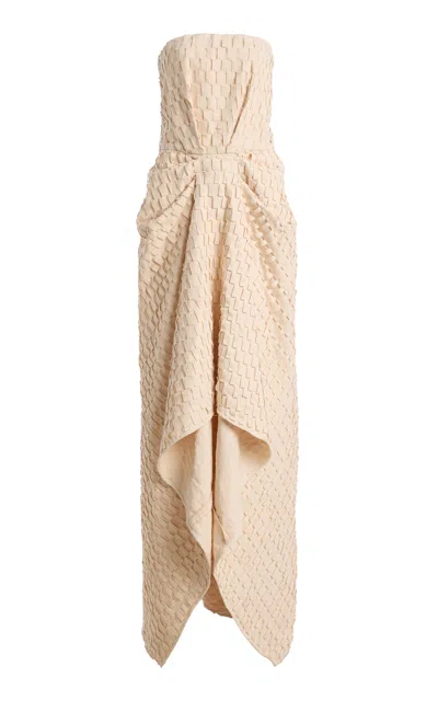 Diotima Sargasso Lattice Chino Midi Dress In Neutral