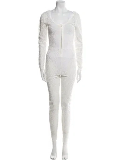 Pre-owned Diotima Scoop Neck Jumpsuit W/ Tags In White