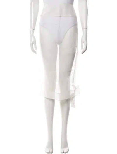 Pre-owned Diotima Silk Midi Length Skirt W/ Tags In Neutrals