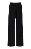 Diotima Sine Silk-blend Trousers In Black