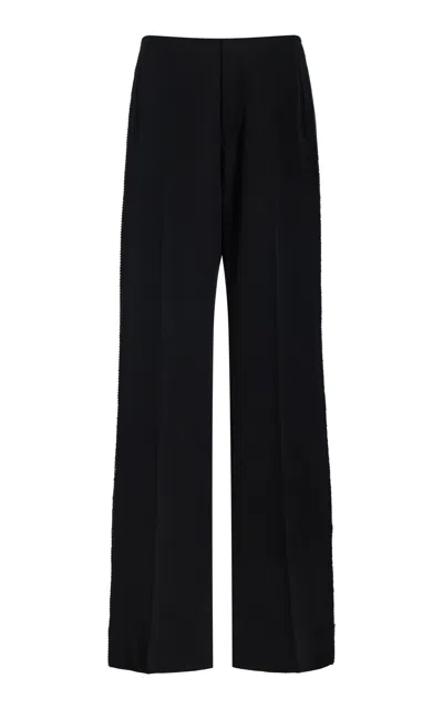 Diotima Sine Silk-blend Trousers In Black