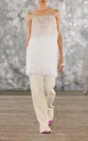 Diotima Sine Silk-blend Trousers In White