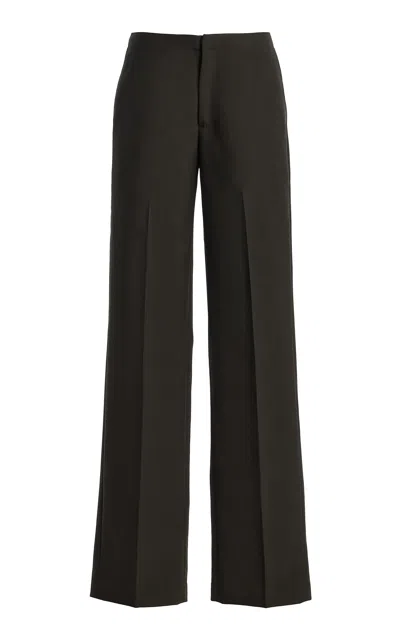 Diotima Sine Wool Straight-leg Pants In Black