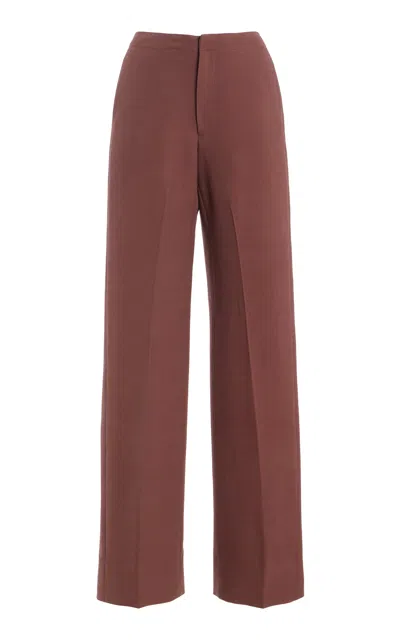 Diotima Sine Wool Straight-leg Pants In Blue