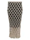 Diotima Sparrow Crochet Maxi Skirt In Multi