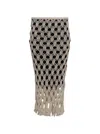 Diotima Sparrow Crochet Maxi Skirt In Neutrals