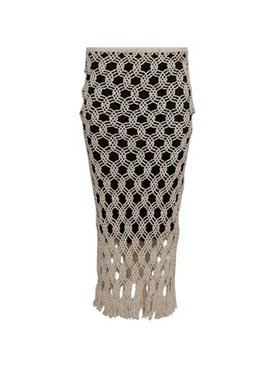 DIOTIMA DIOTIMA SPARROW SKIRT NATURAL & BLACK
