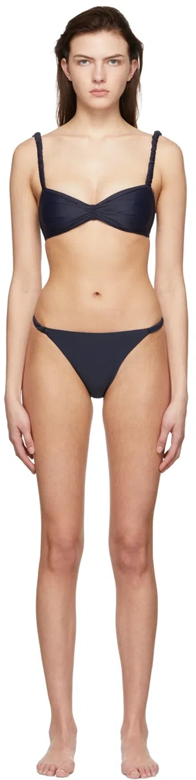 Diotima Ssense Exclusive Navy Nylon Bikini In J002 Navy