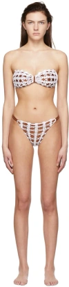 Diotima Ssense Exclusive Tan Nylon Bikini In K003 White-bronze