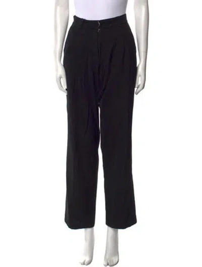 Pre-owned Diotima Straight Leg Pants In Black