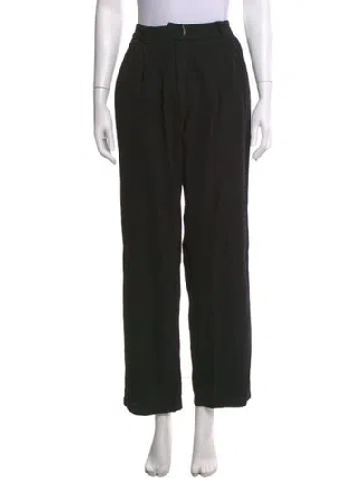 Pre-owned Diotima Straight Leg Pants In Black