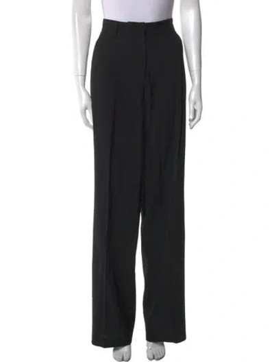 Pre-owned Diotima Straight Leg Pants In Black