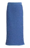 Diotima Striped Spice Skirt In Blue