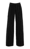 Diotima Stulla Embroidered Rigid High-rise Wide-leg Jeans In Black