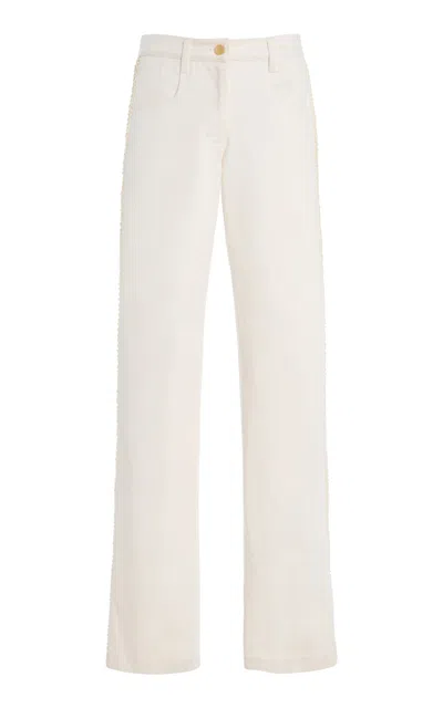 Diotima Stulla Rigid Mid-rise Straight-leg Jeans In White