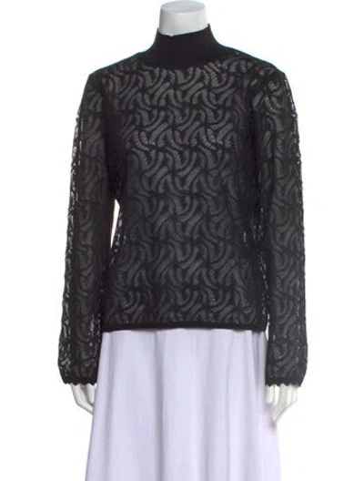 Pre-owned Diotima Turtleneck Long Sleeve Sweatshirt W/ Tags In Black