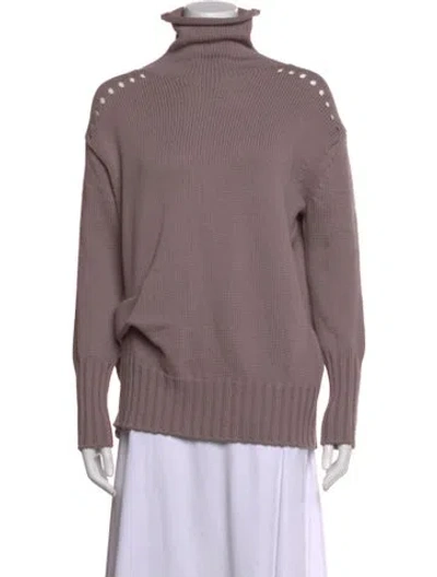 Pre-owned Diotima Turtleneck Sweater In Purple