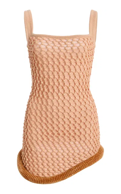 Diotima Volcane Embellished Cotton-blend Top In Neutral