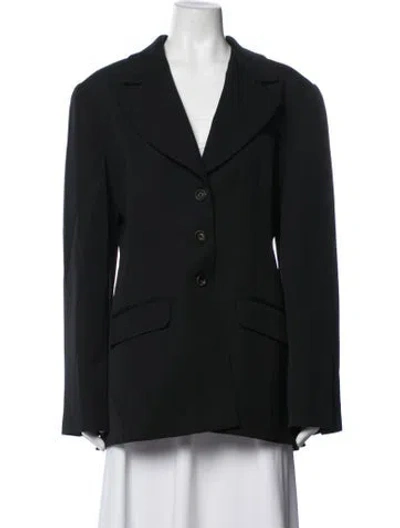Pre-owned Diotima Wool Blazer In Black