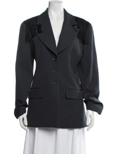 Pre-owned Diotima Wool Blazer In Gray