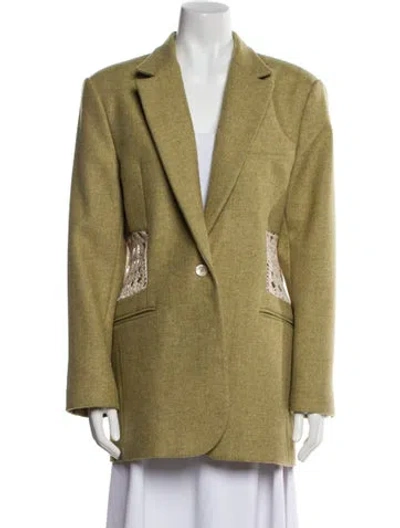 Pre-owned Diotima Wool Blazer W/ Tags In Green