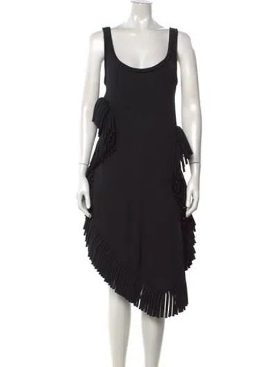 Pre-owned Diotima Wool Mini Dress In Black