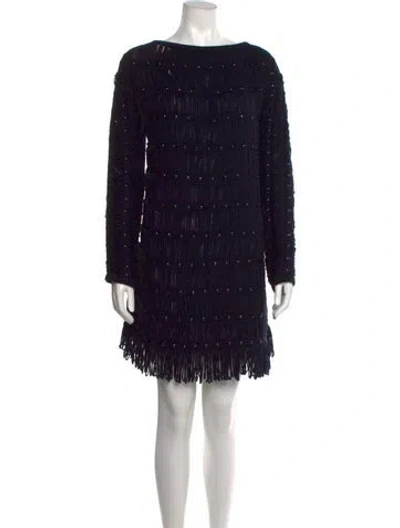Pre-owned Diotima Wool Mini Dress W/ Tags In Black