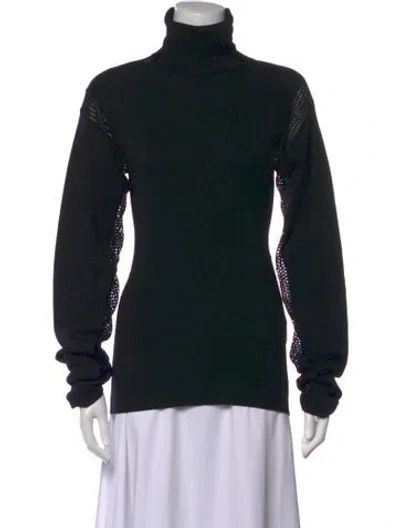 Pre-owned Diotima Wool Turtleneck Sweater In Black