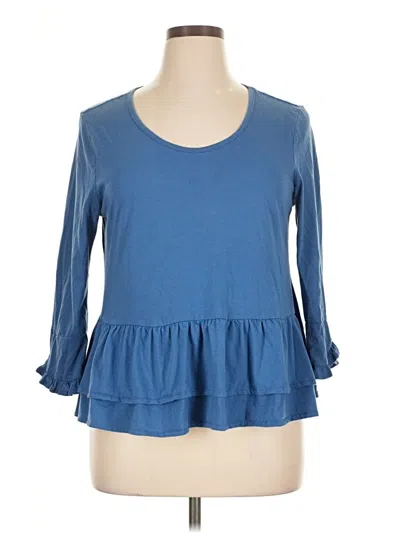 Pre-owned Dip 3/4 Sleeve T-shirt In Blue