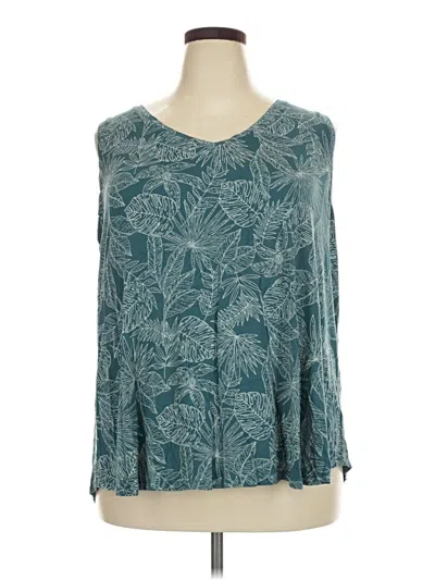 Pre-owned Dip 3/4 Sleeve T-shirt In Teal
