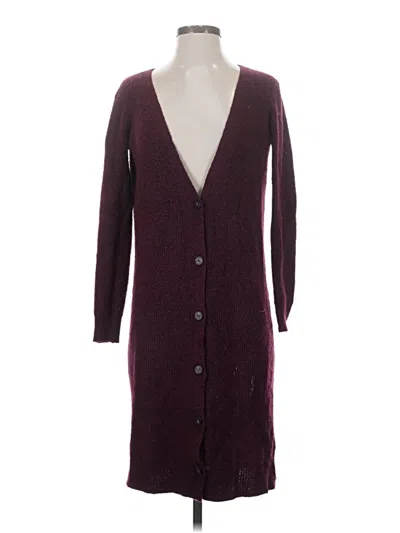 Pre-owned Dip Cardigan Sweater In Burgundy