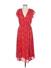 Dip Casual Dress In Red