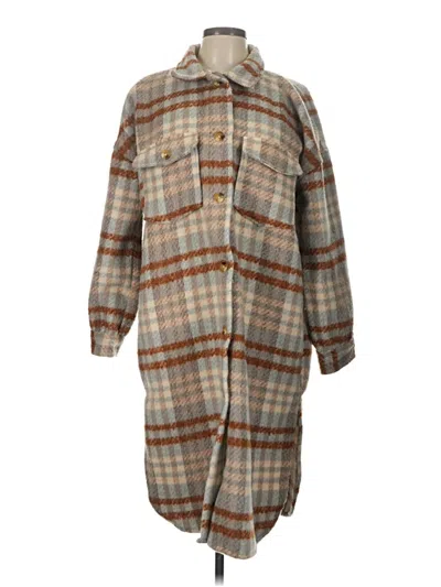 Pre-owned Dip Coat In Brown