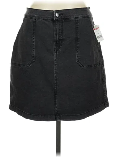 Pre-owned Dip Denim Skirt In Black