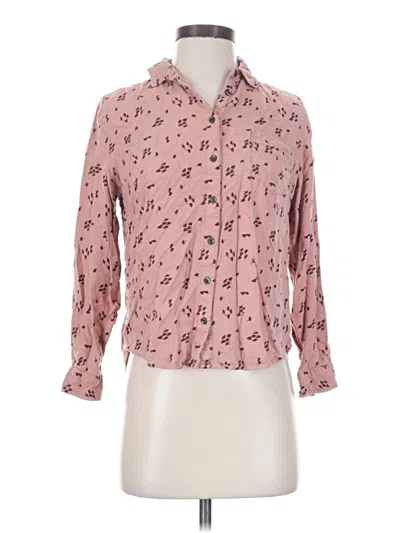 Pre-owned Dip Long Sleeve Blouse In Pink
