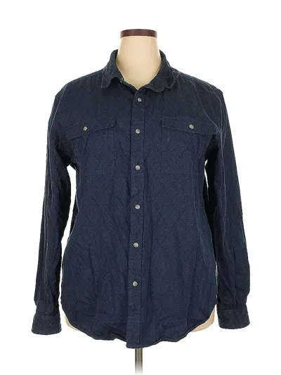 Pre-owned Dip Long Sleeve Button Down Shirt In Blue