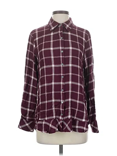 Pre-owned Dip Long Sleeve Button Down Shirt In Burgundy